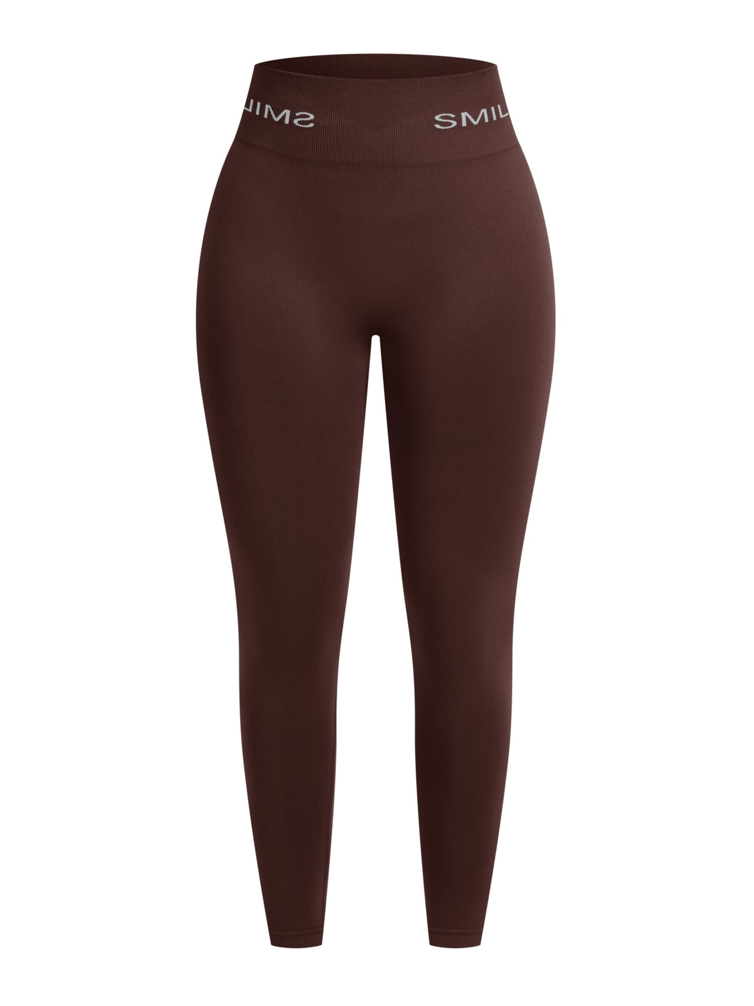 Smilodox Skinny Leggings 'Azura' in Brown: front