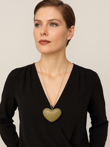 COLLEZIONE ALESSANDRO Necklace 'Amor' in Silver: front