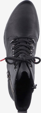 Rieker Lace-Up Ankle Boots in Black