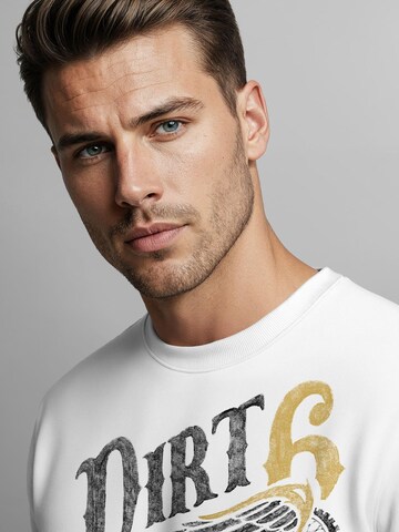 Neverless Sweatshirt 'Dirt Track'‌ in Weiß