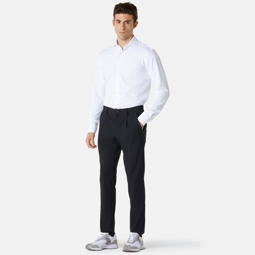 Boggi Milano - Slimfit Pantalón plisado en negro