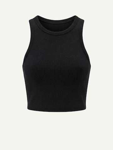 ZUBEK Sporttop 'Workout' in Zwart: voorkant