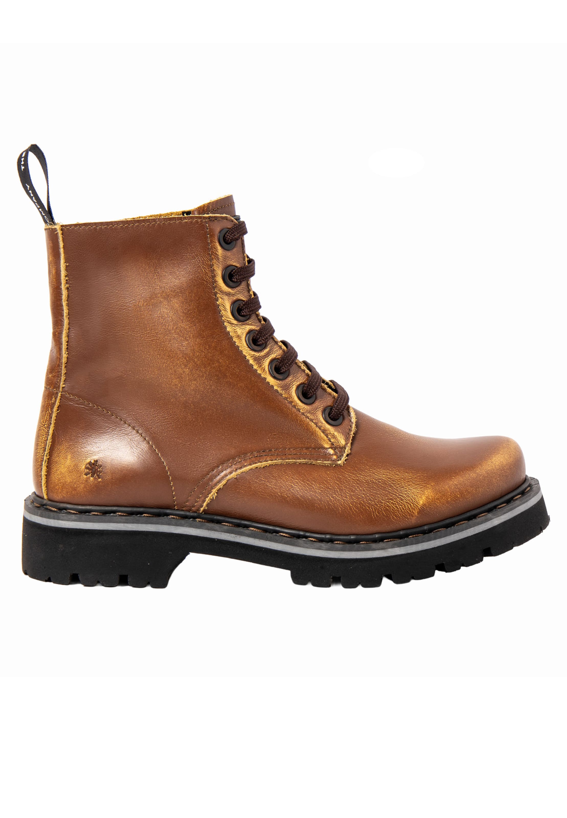 Bottines à lacets ART en marron : devant
