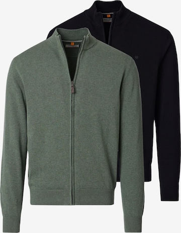 Vestes en maille 'Basic' redmond en vert : devant