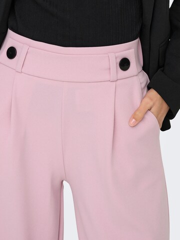 JDYWide Leg/ Široke nogavice Hlače s naborima 'JDYGEGGO' - roza boja