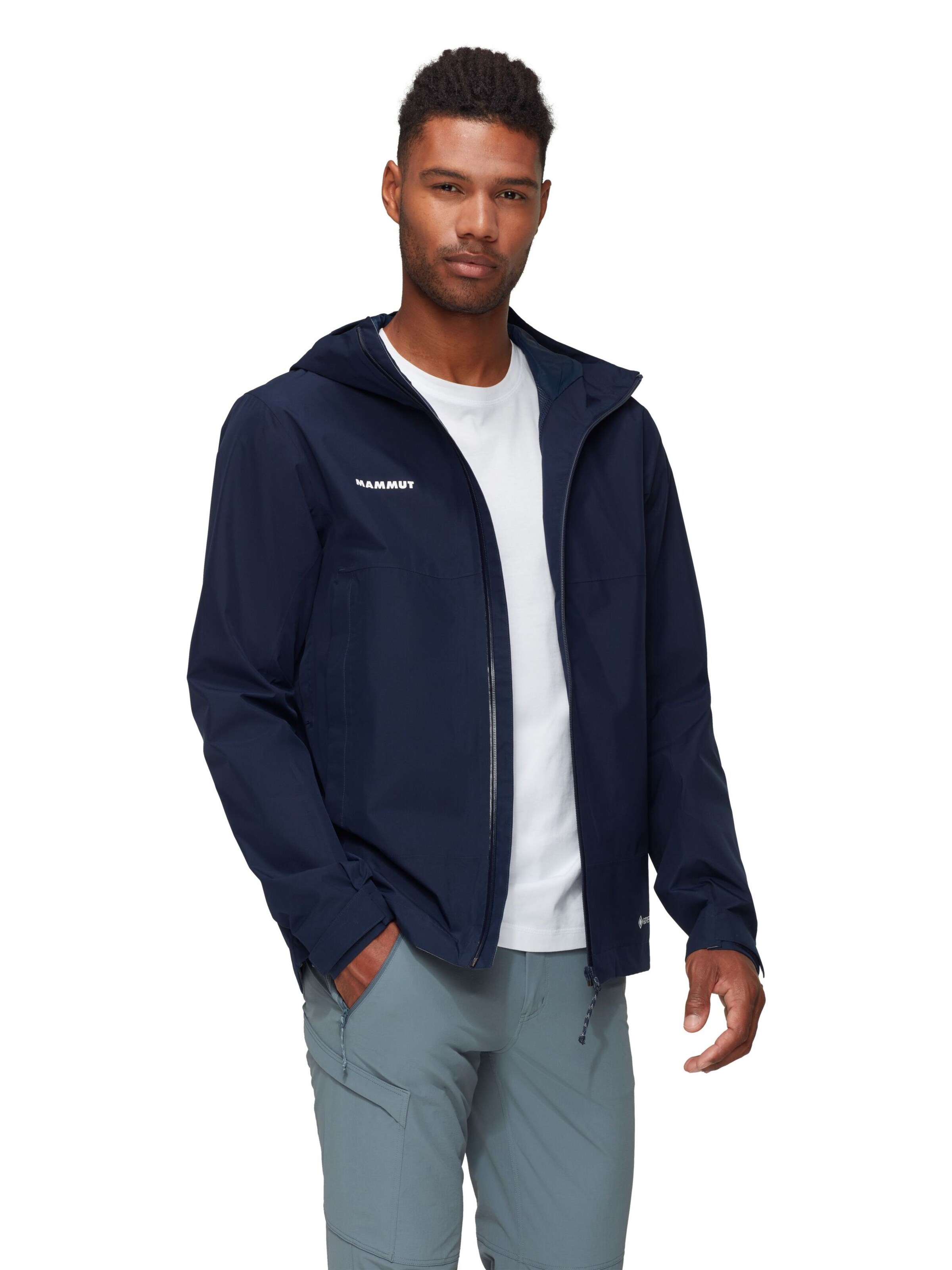 MAMMUT Outdoor jacket in Blue: front