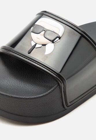 Karl Lagerfeld - Sandalias de dedo en negro