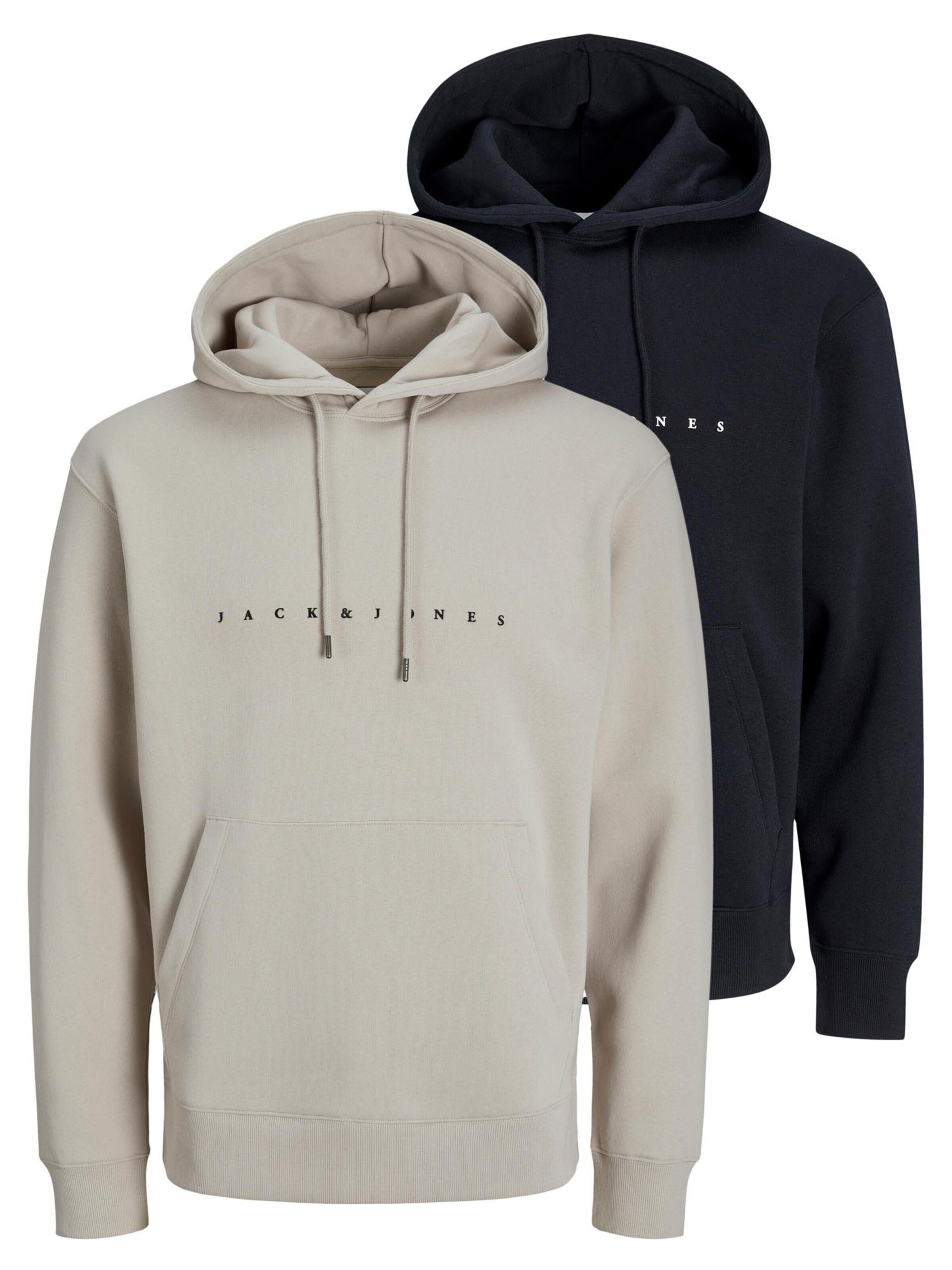 JACK & JONES Sweatshirt 'Star'‌‌ in Beige: Vorderseite