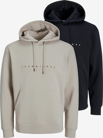 JACK & JONES Sweatshirt 'Star' in Beige: Vorderseite