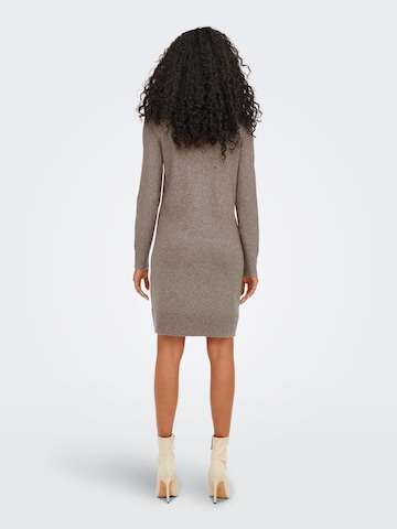 ONLY Knitted dress 'RICA' in Brown