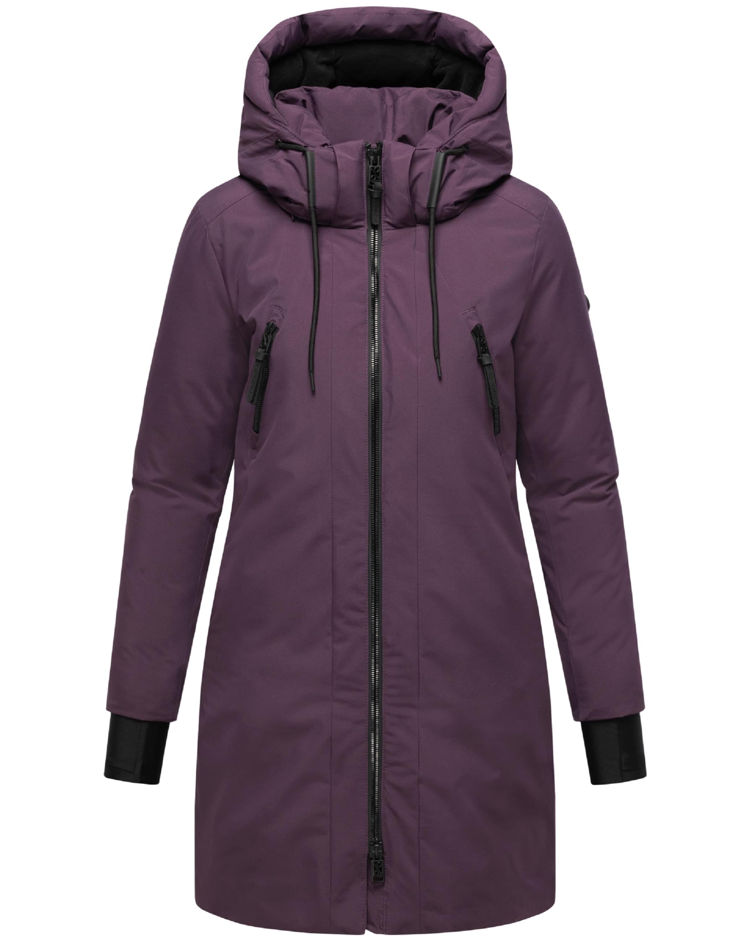Manteau d’hiver &#x27;Winterzart 14&#x27; NAVAHOO en violet : devant