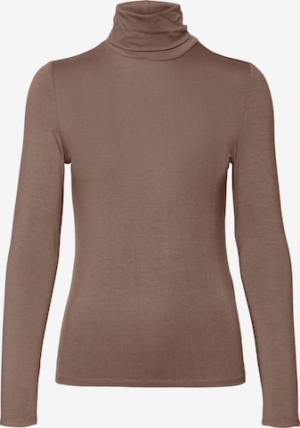 VERO MODA Shirt 'ALBERTE' in Bruin: voorkant