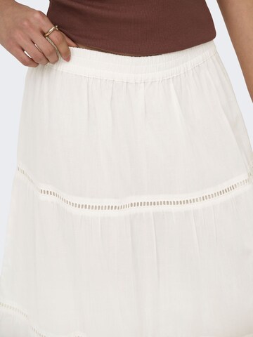 Jupe 'ONLIsabella' ONLY en blanc