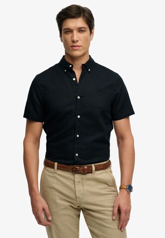 Superdry & Co Comfort Fit Hemd in Blau: Vorderseite