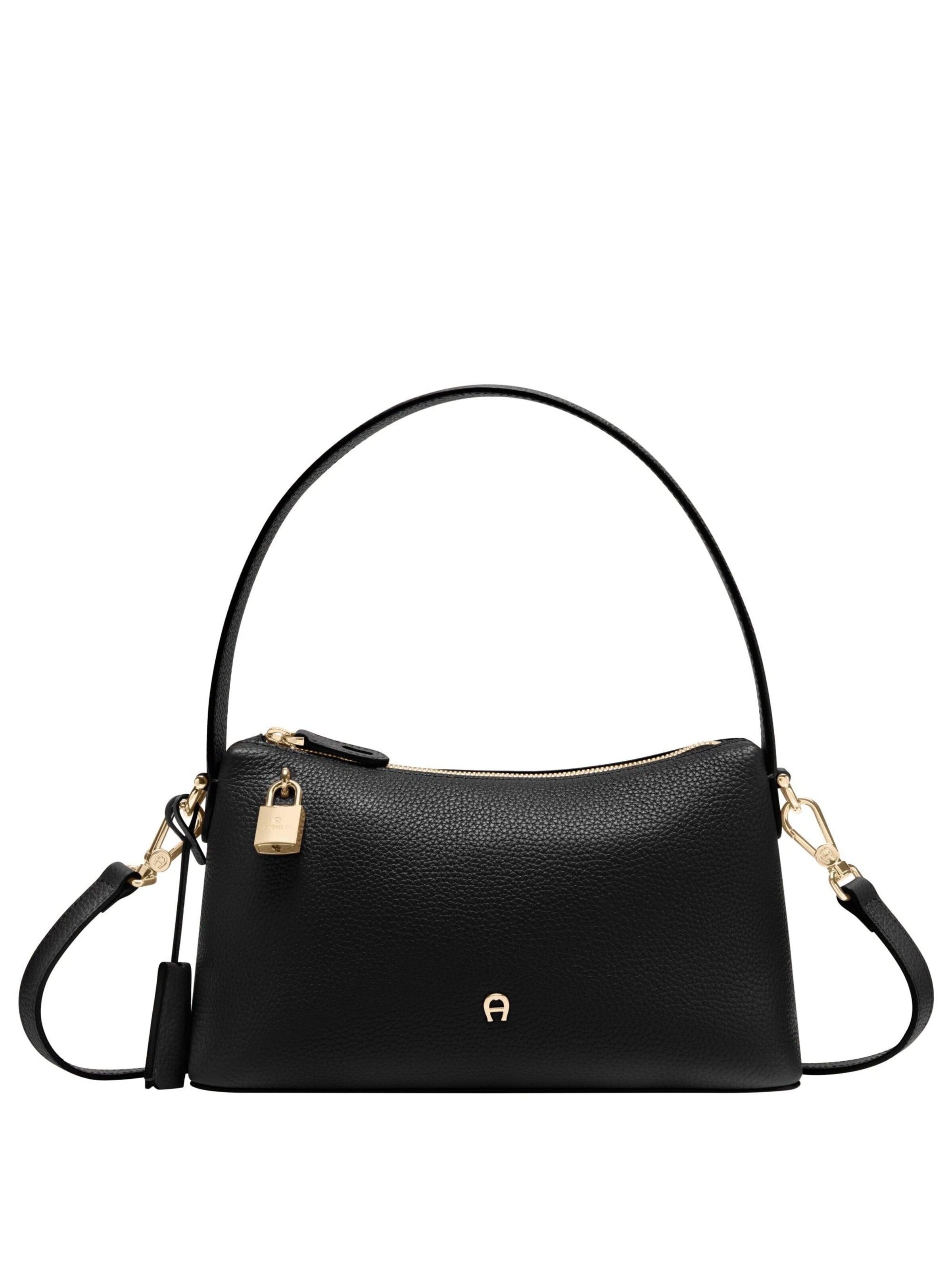 AIGNER Schultertasche 'Delia S'‌‌‌‌ in Schwarz: Vorderseite