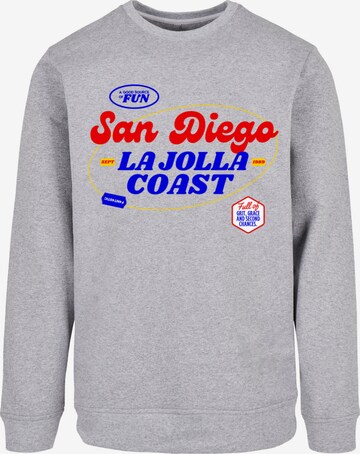 Sweat-shirt 'San Diego' F4NT4STIC en gris : devant