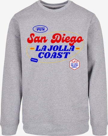 F4NT4STIC Sweatshirt 'San Diego' in Grey: front