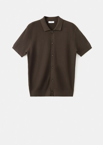 MANGO MAN Regular Fit Hemd 'Salas' in Braun