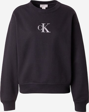 Calvin Klein Jeans Μπλούζα φούτερ 'CLASSIC' σε μαύρο: μπροστά