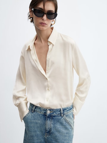 MANGO Blouse 'IDEALE' in White: front