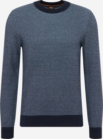 BOSS Sweater 'Avobano' in Blue: front