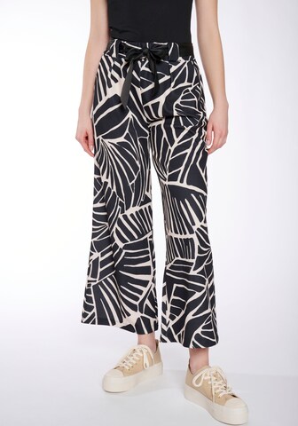 Hailys Wide leg Pants in Black: front