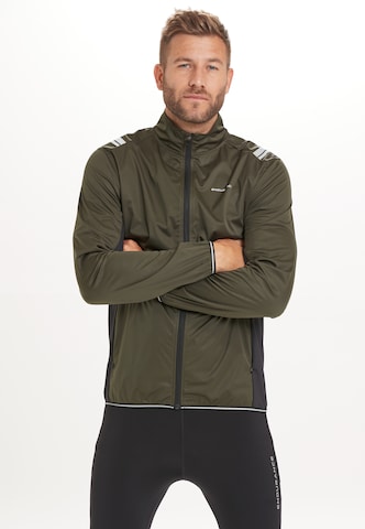 ENDURANCE Athletic Jacket 'Diker' in Green: front