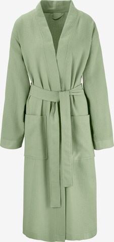 MY HOME Long Bathrobe in Green: front