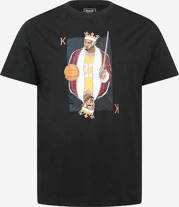 T-Shirt 'King James' Mister Tee en noir : devant