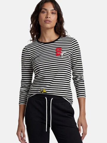 PRINCESS GOES HOLLYWOOD Shirt 'Peanuts™ Snoopy' in Black: front