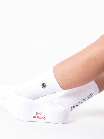 Occulto Athletic Socks 'Mathieu' in White