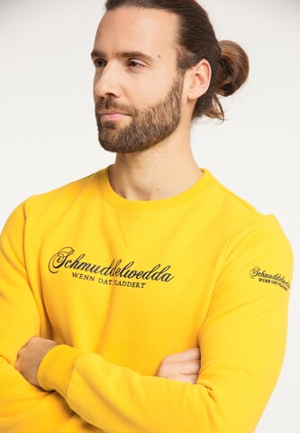 Sweat-shirt Schmuddelwedda en jaune
