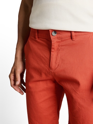 TOM TAILORregular Chino hlače - crvena boja