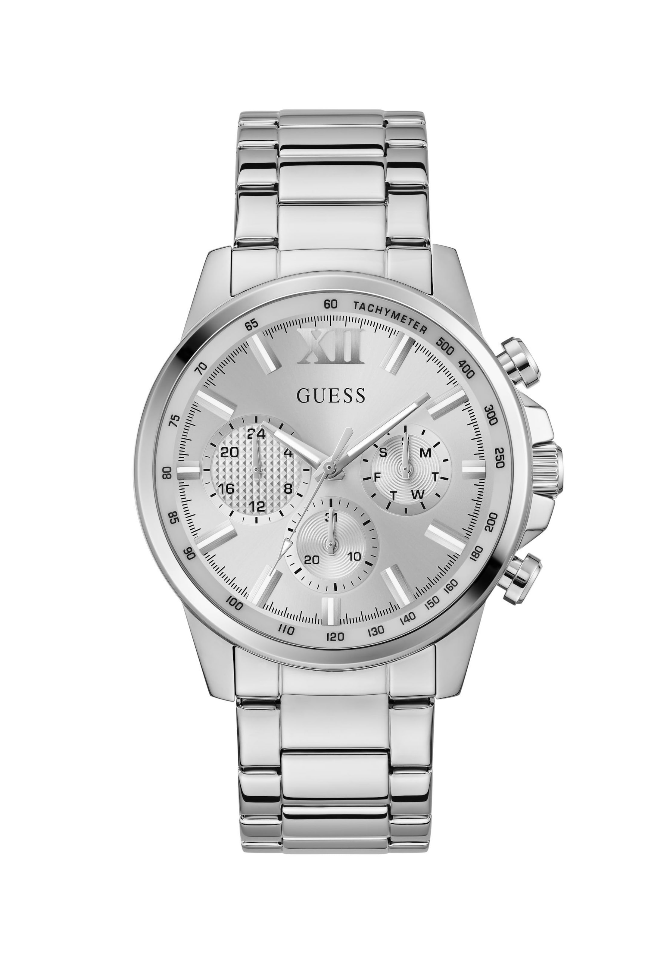 Orologio analogico ' WALKER ' di GUESS in argento: frontale