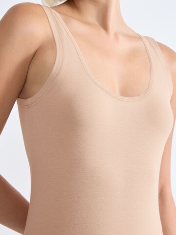 SLOGGI Tanktop ' Pure Comfort Tank Top ' in Beige