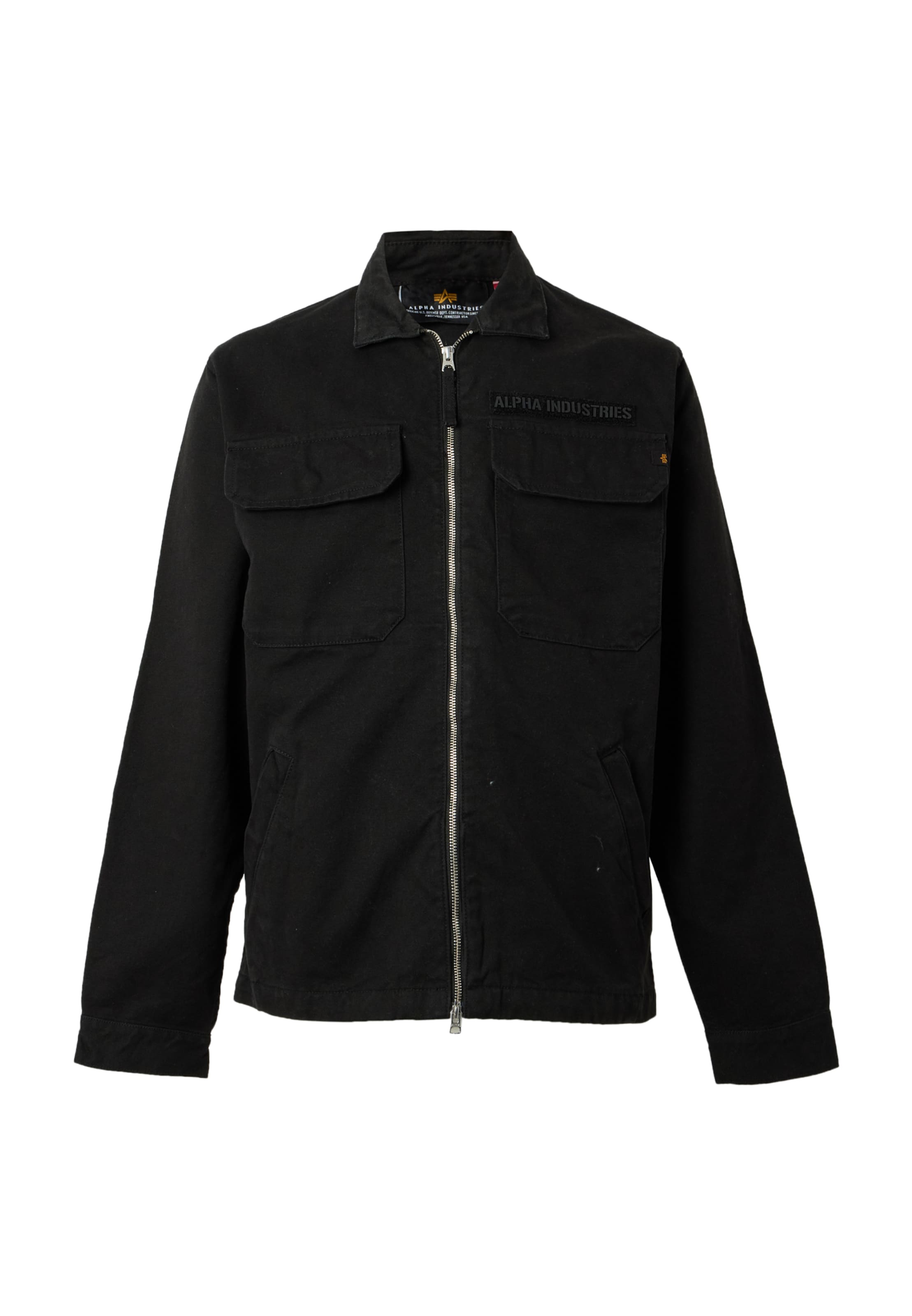 ALPHA INDUSTRIES Átmeneti dzseki - fekete: elől
