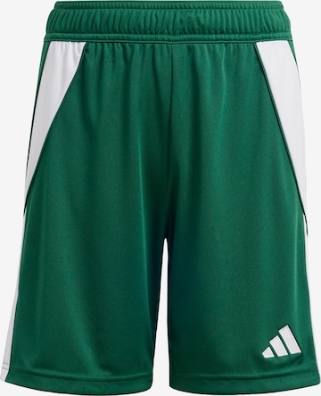 ADIDAS PERFORMANCE Workout Pants ' Tiro 24 ' in Green: front