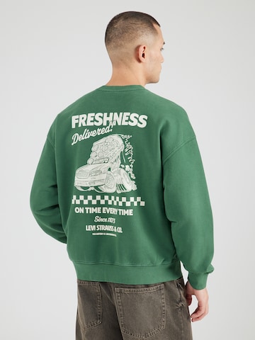Felpa 'HOT DELIVERY' di LEVI'S ® in verde: frontale