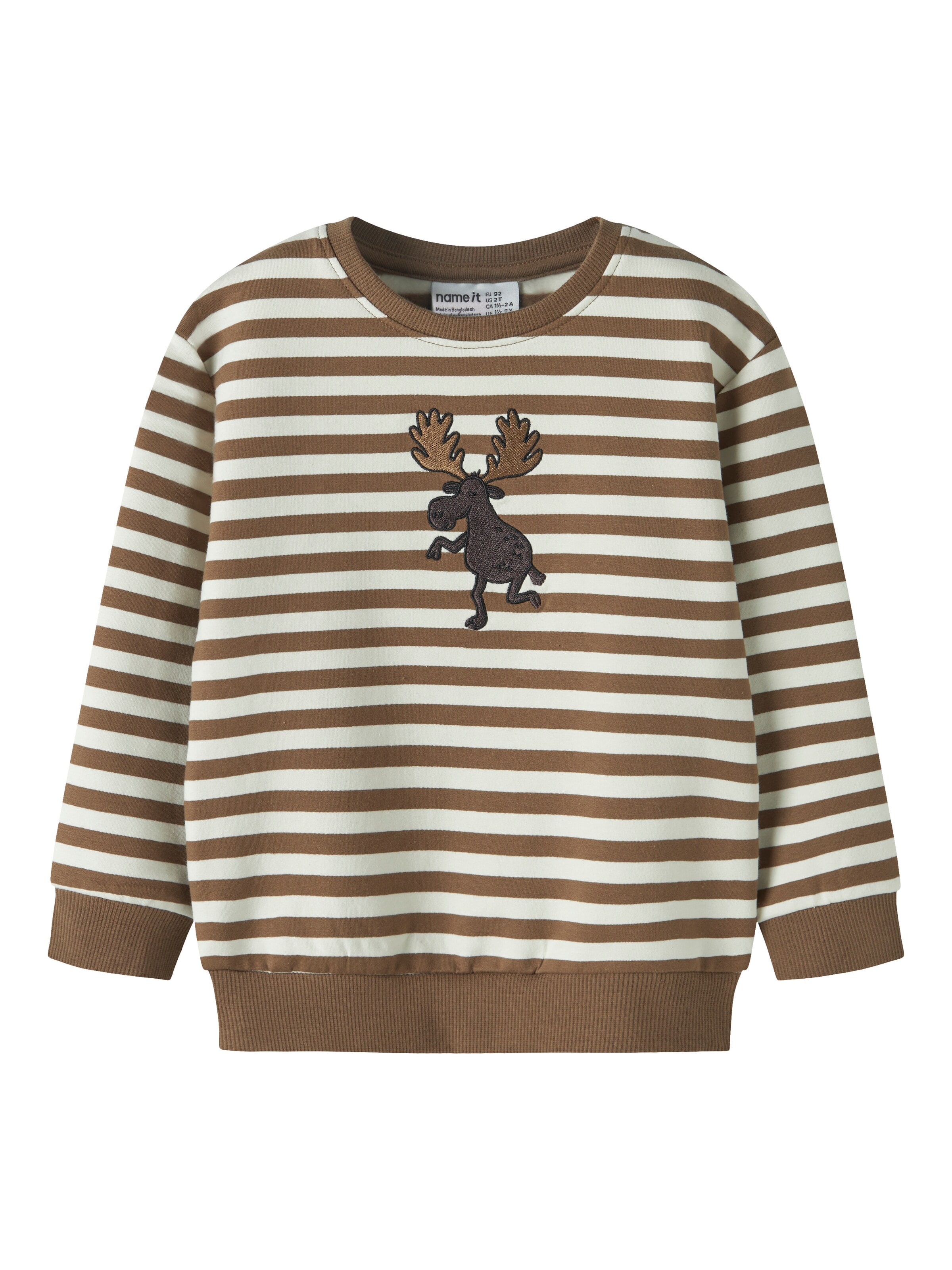 NAME IT Sweatshirt 'NMMRafan' i brun: framsida