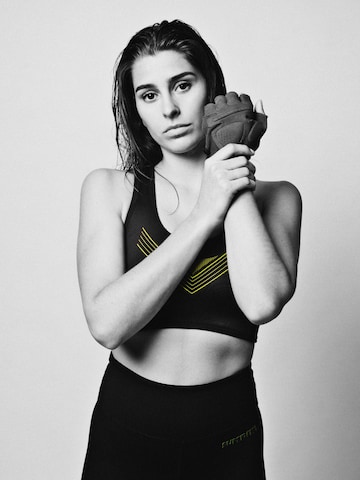 Bustier Soutien-gorge de sport 'BETTE' SUPERREBEL® GEAR en noir