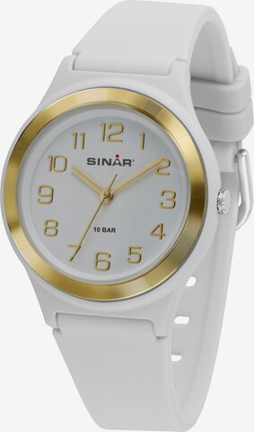 SINAR Analog Watch in White: front