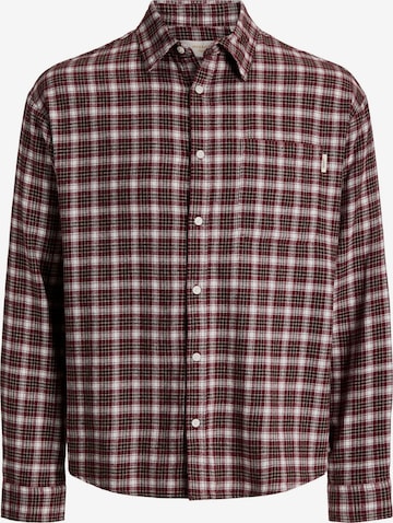 Coupe regular Chemise Jack & Jones Plus en rouge : devant
