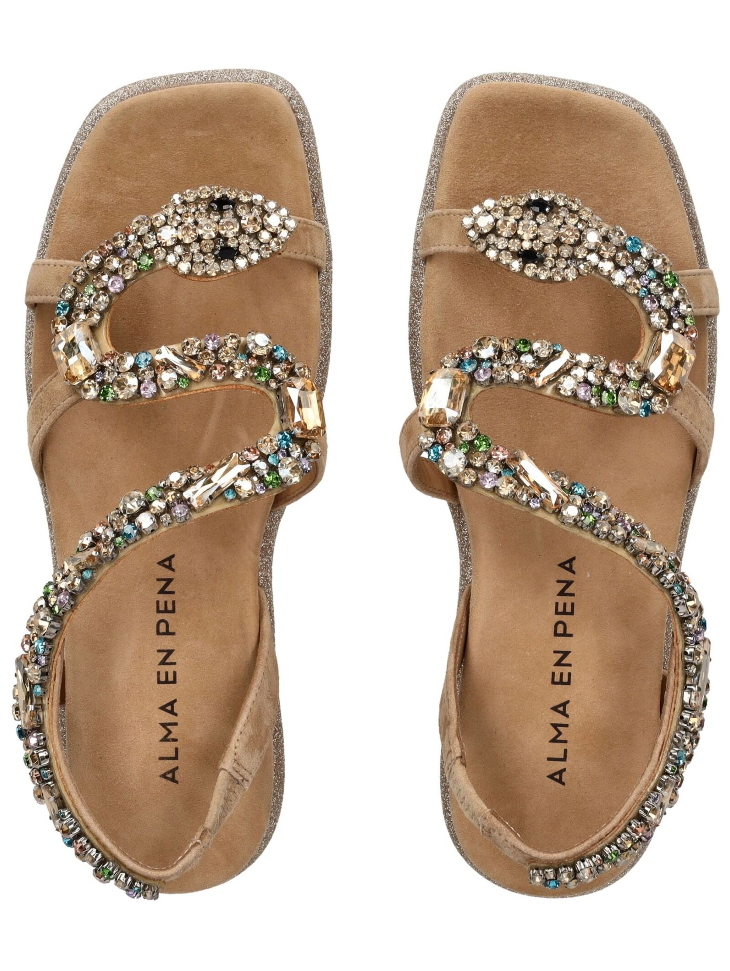 Sandales à lanières Alma En Pena en beige