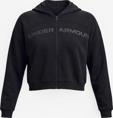 juoda UNDER ARMOUR Sportinis džemperis 'Icon Wordmark': priekis