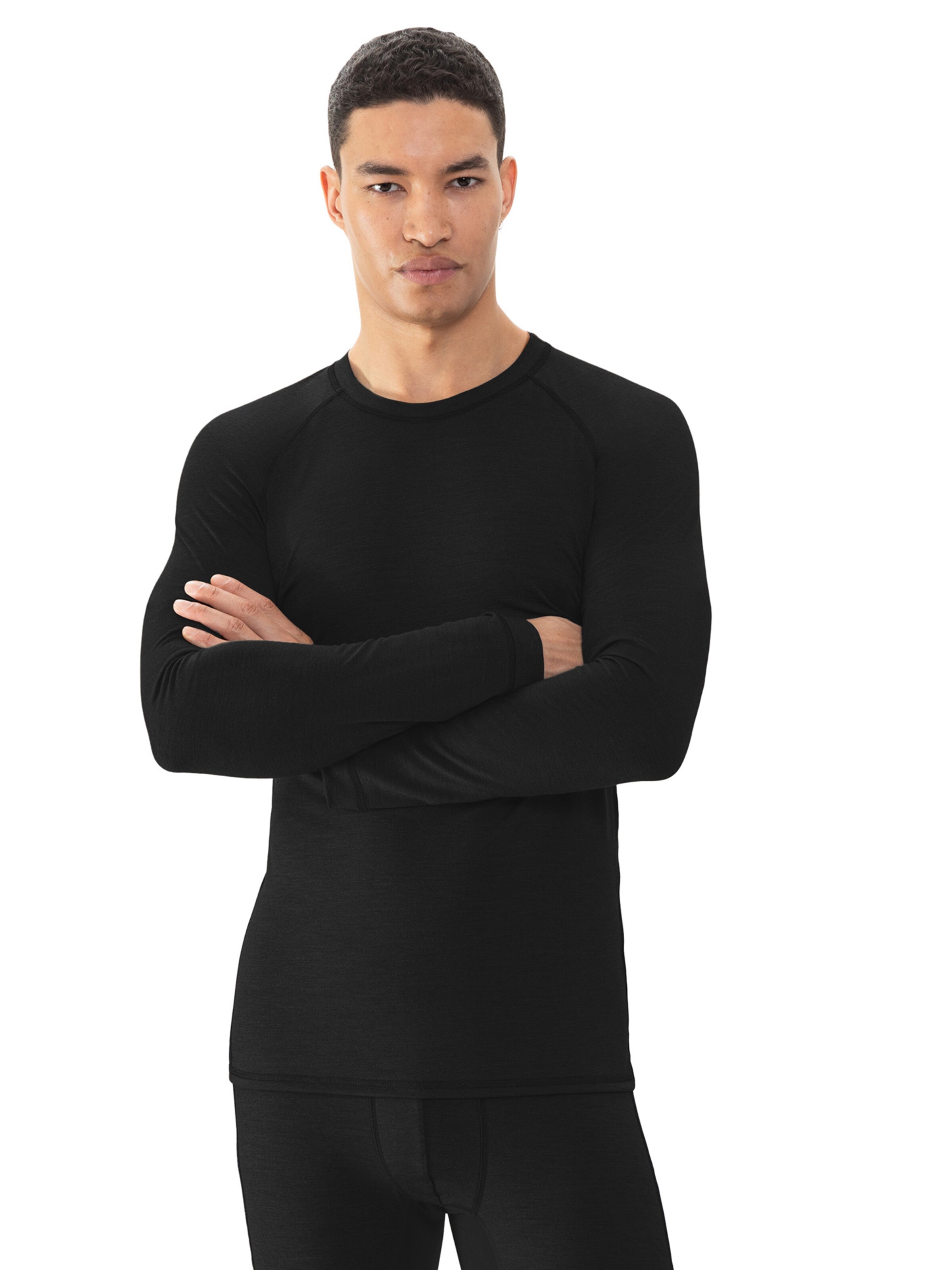 Mey Performance Shirt in Black: front