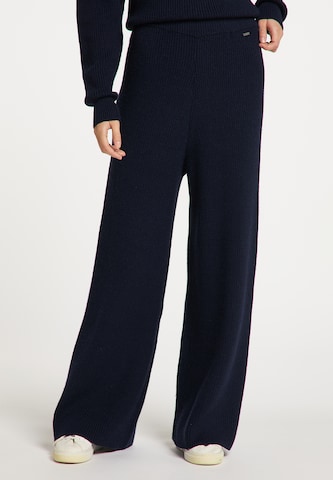 DreiMaster Vintage Wide leg Broek in Blauw: voorkant