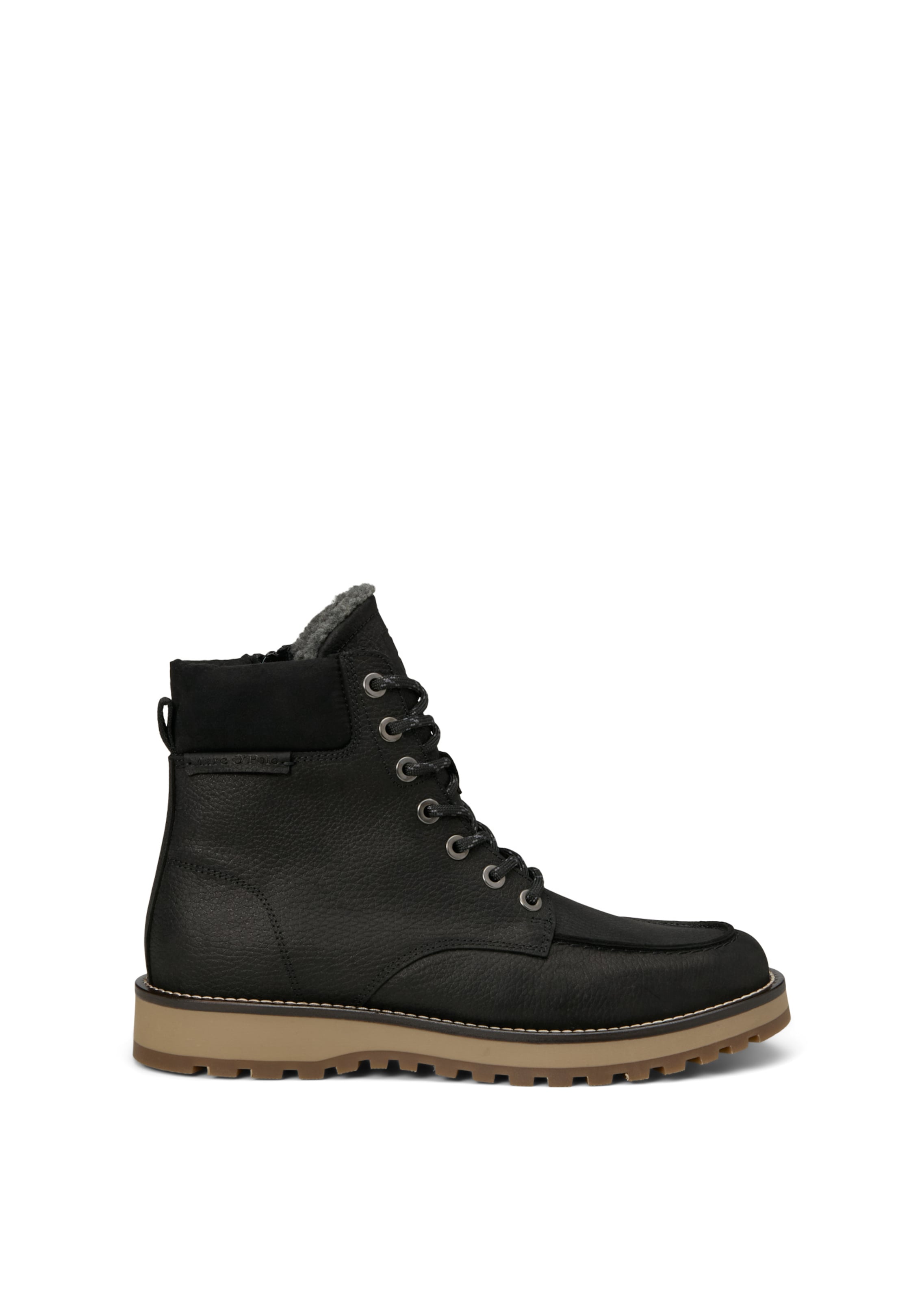 Marc O'Polo Schnürboots 'Jack' in Schwarz: Seite