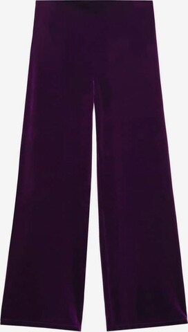 MANGO Szeroka nogawka Spodnie 'Xenphant' w kolorze fioletowy: przód