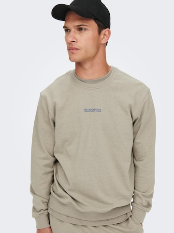 Only & Sons Sweatshirt 'Elon' in Grey