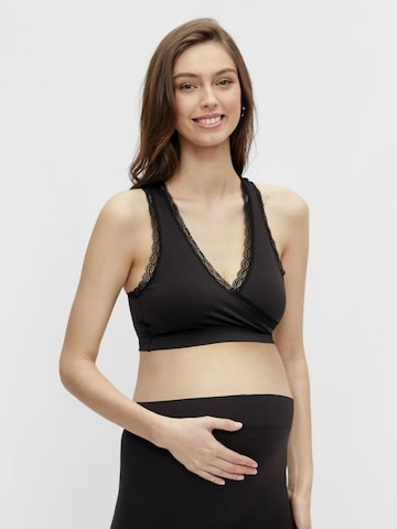 regular Reggiseno di MAMALICIOUS in nero: frontale